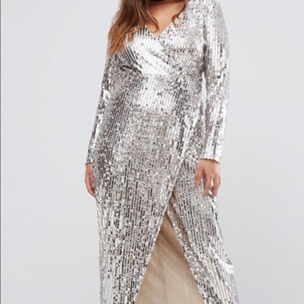 Club L All Over Sequin Dress